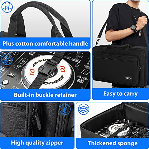 Padded Dj Controller Case for DDJ-FLX6, DDJ-800, DDJ-1000, 1000SRT, DDJ-SX, DDJ-SX2 SX3, DDJ-RX, XDJ-RR DJ Controller Carrying Bag 29.5 X 17.7 X 4.7 Inch - size: 29.5 X 17.7 X 4.7 Inch