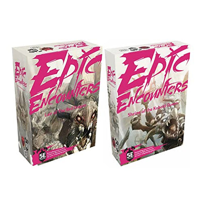 Steamforged Games Epic Encounters Bundle: Lair of the Red Dragon and Shrine of the Kobold Queen | Red Dragon and Shrine of the Kobold Queen