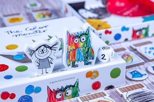 Devir - The Color Monster Travel Board Game, Cooperative Emotional Learning Game for Kids & Families, 2-5 Players, Ages 4+, Playtime 25, (English Version) - color: Travel Edition