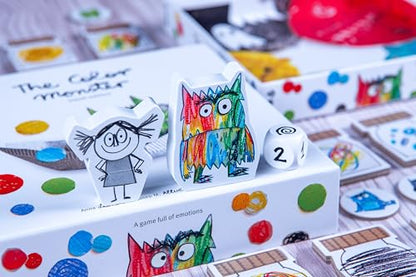 Devir - The Color Monster Travel Board Game, Cooperative Emotional Learning Game for Kids & Families, 2-5 Players, Ages 4+, Playtime 25, (English Version) - color: Travel Edition