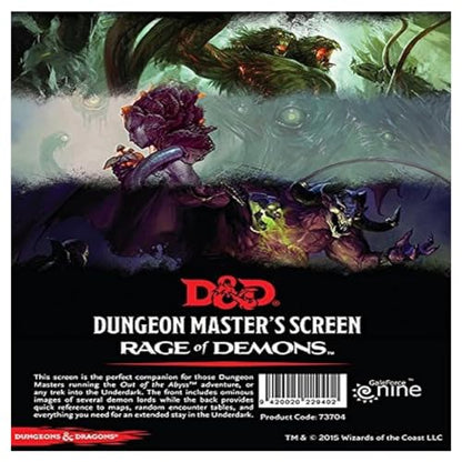 Gale Force Nine, Dungeons & Dragons: Rage of Demons Dungeon Master's Screen - Full Art, Multicolor DM Screen