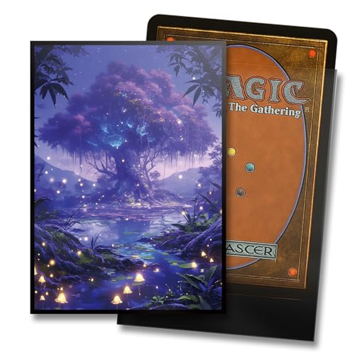 MTG Card Sleeves - Bayou(Black Green) - Fantasy Dual Lands Series - Ultra Clear Front & Matte Finish Back, 100 Count Standard Size TCG Art Sleeves for Magic The Gathering - color: Bayou(black Green)