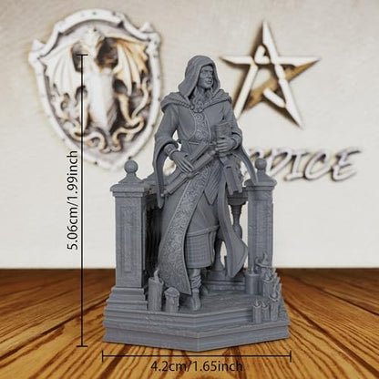 Unpainted Gothic Warrior - 32mm Vampire Swordsman for DND Minis, Tabletop RPG Games & Miniature Collectors -AS198