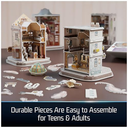 4D Build Harry Potter Diagon Alley Playset 3D Puzzle Model Kit for Adults - style: Diagon Alley 3D Puzzle 287 pcs