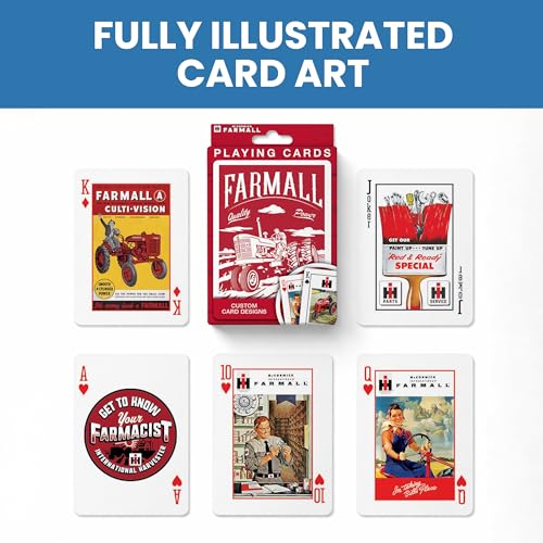 Masterpieces 92105: Farmall Case Ih - Playing Cards - Premium Quality, Educational, and Fun Activity for Kids and Families - Great Gift Idea for Holidays, Birthdays, and Everyday Playtime - style: Case IH