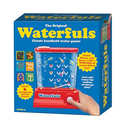Original Waterfuls Handheld Games, Kids Retro Travel Games, Fidget Toys | Retro Travel Games, Fidget Toys, Water Games, Kids Games, Screen Free, 6 Interchangeable Back Panels - style: Waterfuls
