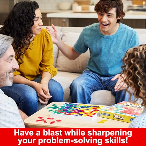 Mattel Games Blokus Strategy Board Game for Kids & Families with Color Blind Accessible Pieces & Just One Rule