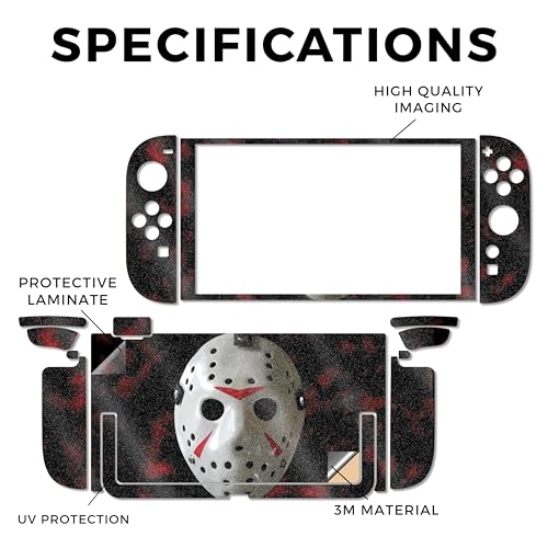 Glossy Glitter Gaming Skin Compatible with Nintendo Switch 2 Console Only - 13th Nightmare - Premium 3M Vinyl Protective Wrap Decal Cover - Easy to Apply | Crafted in The USA by MightySkins