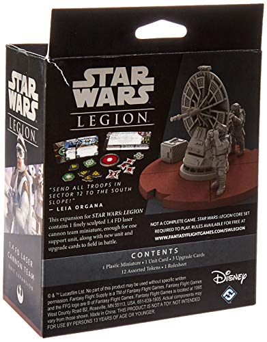 Star Wars: Legion 1.4 FD Laser Cannon Team UNIT EXPANSION - Tabletop Miniatures Game, Strategy Game for Kids and Adults, Ages 14+, 2 Players, 3 Hour Playtime, Made by Atomic Mass Games - style: Rebel Expansions: 1.4 FD Laser Cannon Team