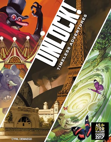 UNLOCK! Timeless Adventures Card Game - Escape Room-Inspired Cooperative Adventure, Fun Family Game for Kids and Adults, Ages 10+, 1-6 Players, 1 Hour Playtime, Made by Space Cowboys