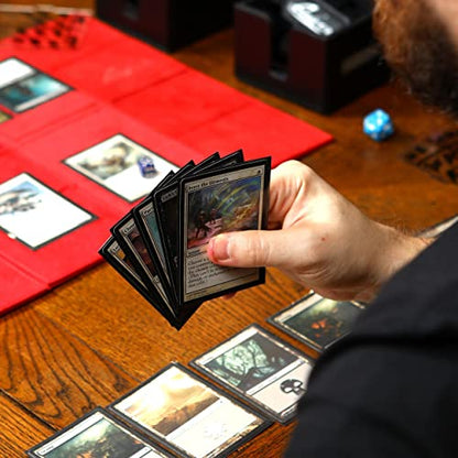 Quiver Time 200 Artemis Matte Black Card Sleeves, 66x91 mm | 200 matte standard sleeves (66 x 91 mm), for MTG and other TCG trading cards - color: Black Matte Card Sleeves, size: 66x91mm (Standard Size)