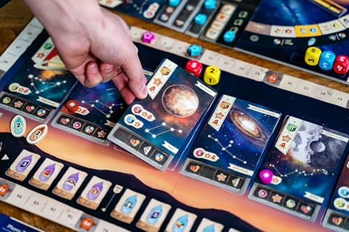 Capstone Games Galileo Galilei Strategy Board Game for Adults & Family,1-4P | Euro-Style Astronomy Strategy Board Game, Educational Space Exploration Game, Historical Scientific Game for Ages 14 - style: Galileo Galilei