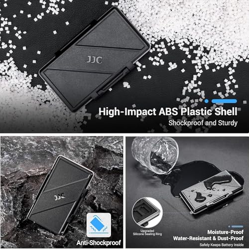 36 Slots Memory Card Case Water-Resistant Anti-Shock Memory Card Wallet for 24 Micro SD SDXC SDHC TF Cards and 12 SD SDXC SDHC Cards | Compact Micro SD Card Holder Wallet for 24 Micro SD SDXC SDHC TF Cards and 12 SD SDXC SDHC Cards, Ergonomic Locking Syst