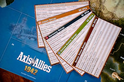 Renegade Game Studios Axis & Allies 1942 Second Edition Board Game | WWII Strategy Game for 2-5 Players, 40 x 26-Inch Board, Command Major Powers like Germany and USA, Ages 12+