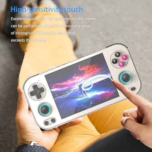 NOUKAJU [1Pack] Screen Protector for RG476H Game Console, HD Protective Film,6h Hardness,Scratch,Anti-Fingerprin,Protective Film for Anbernic RG476H Retro Handheld Game Console(Not tempered glass)