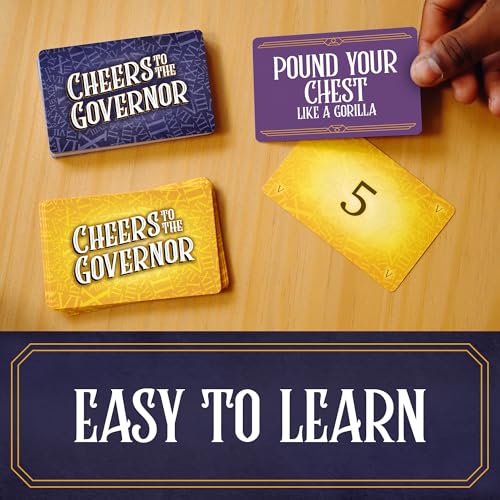 Cheers to The Governor - Card Games - Party Games - Family Games - for Kids 8 and Up - Games for Adults - Family Game Night - Travel Games - Creators of Piles!