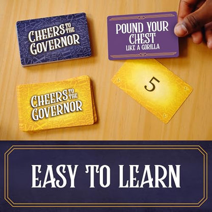 Cheers to The Governor - Card Games - Party Games - Family Games - for Kids 8 and Up - Games for Adults - Family Game Night - Travel Games - Creators of Piles!