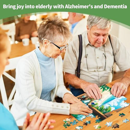 Sunhigh Dementia Puzzles for Elderly, 3x60pc Jigsaw Nature Bliss - color: Nature Bliss