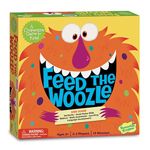 Peaceable Kingdom Feed the Woozle Cooperative Game | A cooperative game where players team up to win together, for 2-5 players. Ages 3+.