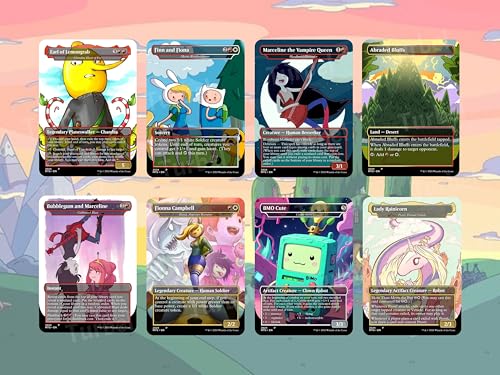 Adventure MTG Commander Deck – Adventure Time Edition – 100 Proxy Full Art Cards (Cards Plus PU Leather Case) - style: Cards Plus PU Leather Case