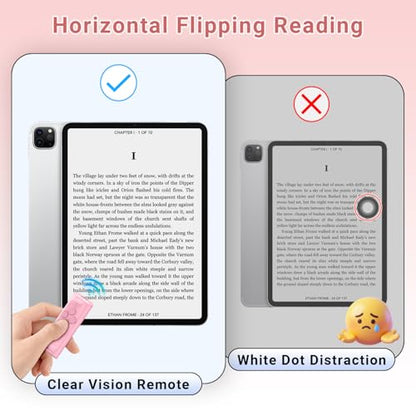 MILOUZ Remote Control Scrolling for Tiktok with Phone Stand,Page Turner for Kindle App E-Book,Bluetooth Camera Shutter Remote for iPhone, Android,iOS,iPad,Tablet - color: Rose Pink