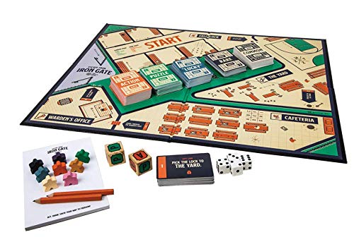 The Escape Game: Escape from Iron Gate - The Puzzle Completing, Drawing, Acting and Trading Prison Break Party Game by Pressman, Multi Color