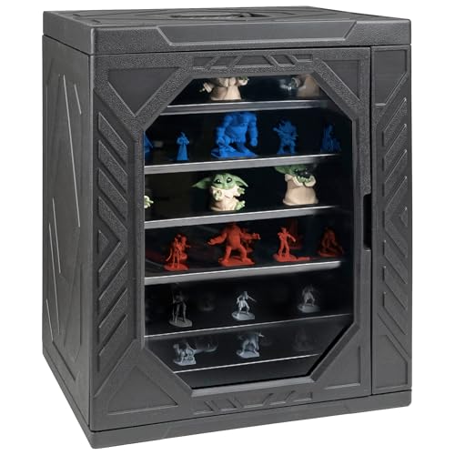 Miniature Carrying Case for Collectibles | Miniature Storage & Display Case for Figurines | Figure Model Holder & Transport Box | Also for Action Figures - color: Big Premium