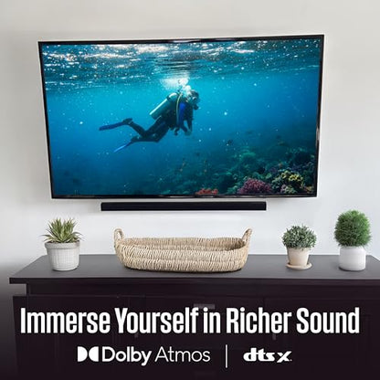 Westinghouse 2.1 Channel Soundbar with Wireless Subwoofer, DTS:X and Dolby Atmos, 120W RMS & 240W Max Output, for Smart TV, Home Theater Audio, HDMI/eArc, Bluetooth, Roku TV Ready - size: 2.1 Channel Soundbar with Subwoofer