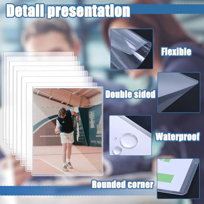 8Pcs 8" x 10" Photo Toploaders Clear Sheet Protectors Rigid Print Protectors Hard Plastic Paper Page Top Loaders Magazine Protector for Collectors Document Holder - size: 8ct 8" x 10"