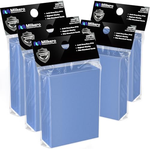 500 Count Card Sleeves, Matte Magic Card Sleeves, Smooth Shuffle & Tear Resistant, Fit for MTG, TCG, CCG (Light Blue) - color: Light Blue, size: 500 Pack