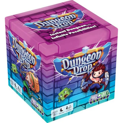 Dungeon Drop by Phase Shift Games, Fantasy Board Game | Award-Winning, 1-4 Players, Ages 8+, 15-20 Min Playtime, Fast-Paced 3D Dungeon Crawler