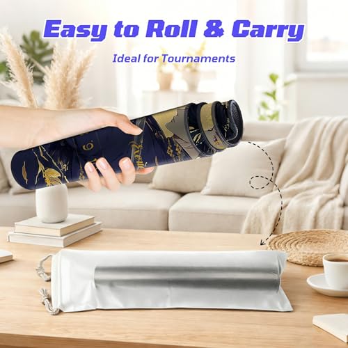 Classical-Style Hero TCG Playmat, RPG Quest Progress Playmat for MTG Card Game, Stitched Edge Non-Slip Rubber Base, Smooth Surface Trading Card Game Mat 24 x 14 Inch - color: Classical-style Hero, size: Zone 2