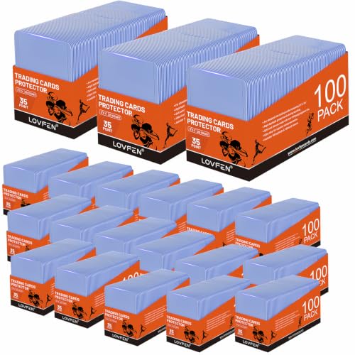 2000 Hard Plastic Card Sleeves – 2000 Toploads, 35PT Baseball Card Protectors with Bend-Resistant, Rip-Proof Edges for TCG, Sports, Football & Collectible Cards - size: 2000 TOPLOADERS