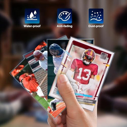 1000ct Clear Card Sleeves for Trading Cards, Soft Baseball Sports Card Sleeves, Soft Plastic Protector Fit for MTG Game Standard Cards - size: 1000