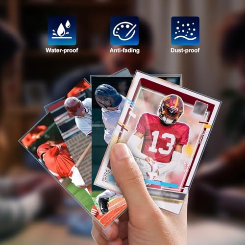 10000ct Clear Card Sleeves for Trading Cards, Soft Baseball Sports Card Sleeves, Soft Plastic Protector Fit for MTG Game Standard Cards - size: 10000
