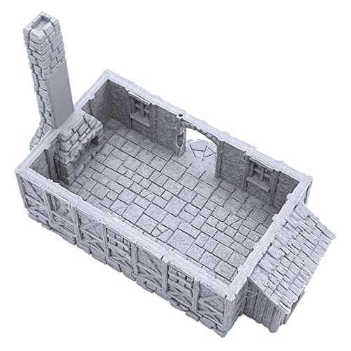 Perfectly Normal House by Printable Scenery, 3D Printed Tabletop RPG Scenery and Wargame Terrain 28mm Miniatures