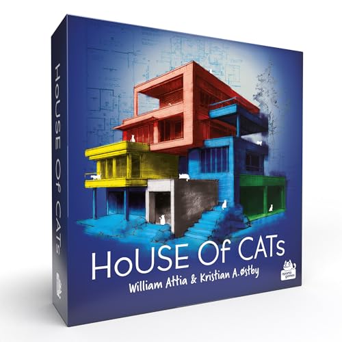 House of Cats Board Game | Whimsical Battle of Wits and Luck! Fun Roll and Write Strategy Game for Kids & Adults, Ages 10+, 1-6 Players, 15-20 Mins