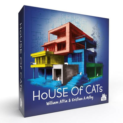 House of Cats Board Game | Whimsical Battle of Wits and Luck! Fun Roll and Write Strategy Game for Kids & Adults, Ages 10+, 1-6 Players, 15-20 Mins