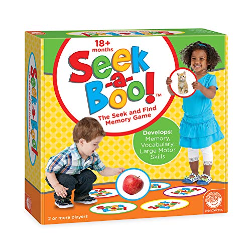 MindWare Seek-a-Boo Seek and Find Memory Game and Toddler Flash Cards Matching Game | Seek-and-find memory game for toddlers—flip and match picture cards to build memory, vocabulary and focus, ages 2+