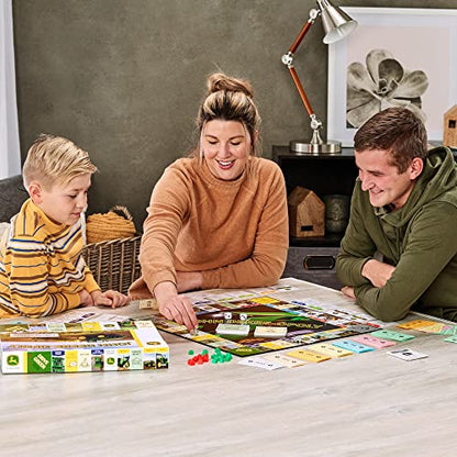 TOMY John Deere-opoly Kids Board Game - Cooperative Farming Games for Kids - Classic Board Games for Family Game Night - Tractor Themed Board Game - Farm Games Ages 8 Years and Up