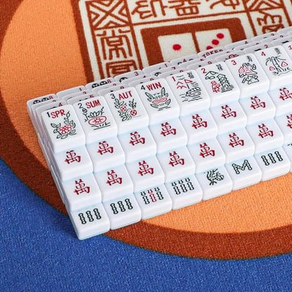 American Mahjong Tiles Set,Mahjong Game Set with 166pcs 1.2’’ Light Blue Tiles (Tiles Only Set) - color: Light Blue