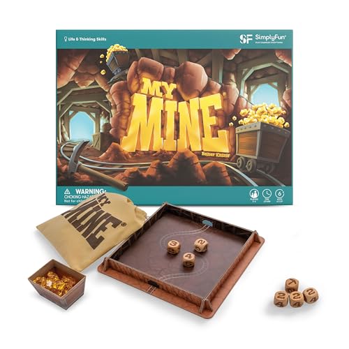 SimplyFun My Mine - Engaging Dice Based Probability & Strategy Game to Learn and Master Outcome Prediction, Fun Educational Experience for 2-6 Players, Suitable for Ages 6 and Up - style: My Mine