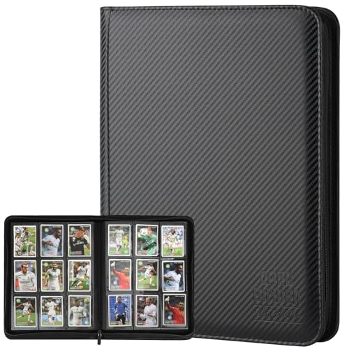 Trading Card Binder, Premium 9 Pocket Double Sided 540 Pocket PU Card Collection Binder, Collectible Trading Card Albums for MTG, TCG, Sport Card, Game Cards (Black 1) - color: Black 1