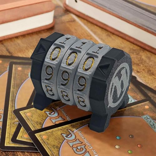 Life Counter for MTG & Board Games, 3-Ring Spinner Wheel Health Tracker Gradient Game Counter for Board Game Table top Games Magic Card Game Accessories CCG Creature Stats, 1Pcs