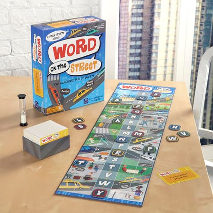 Educational Insights Word on the Street - Family Board Games for Kids and Adults, Fast Word Games for Kids 10 and up, Vocabulary Building Spelling Game with Fast-Paced Play, Family Game Night