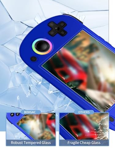 [2 Park] Screen Protector for RG40XX H 4.0 Inch Handheld Game Consoles Tempered Glass Film, Screen Protector for Anbernic RG40XX H Handheld Gaming Anti-Scratch & Sensitive & 9H Hardness