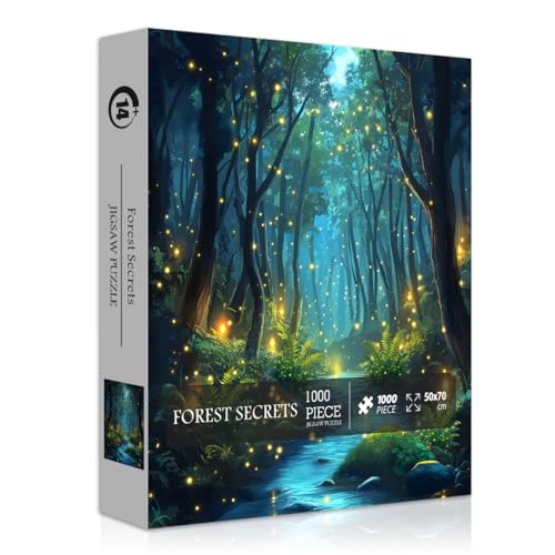 Impossible Puzzles for Adult 1000 Pieces, Magic Forest Fantasy Puzzle,Nature Difficult Challenging Jigsaw Puzzles - style: Magic Forest Puzzle
