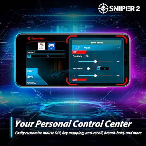 Brook Sniper 2 Keyboard and Mouse Adapter for PS5 PS4 Xbox Series X|S Xbox One Switch Switch 2 PC Mobile – RGB Lighting, Smart Macro, Controller Tuning, OTA Update