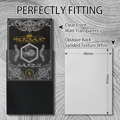 SANZIE Penny Card SleevesMatte Card Sleeve Deck Card Protector Sleeves Trading Card Sleeve Fit for MTG, TCG, PTCG and Trading Cards 68 Count (Light Grey) - color: Matt Light-grey