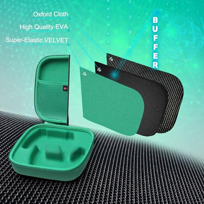 XANAD 2-in-1 Controller Case for Xbox/Playstation/Nintendo Switch/PowerA/ELISWEEN/GameSir/Diswoe/TIANHOO Wireless Controller - Hard Travel Protective Carrying Storage Bag(Green) - color: Green